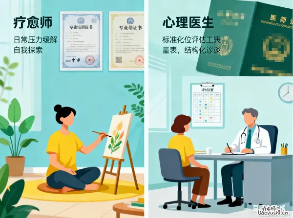 别搞混了！疗愈师排忧解难，心理医生治病救人